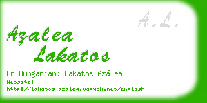 azalea lakatos business card
